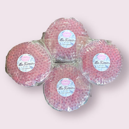 25 CUSTOMISED / PERSONALISED LARGE ROUND OR HEART COOL COMPRESSES FOR CLIENT POST TREATMENT AFTERCARE