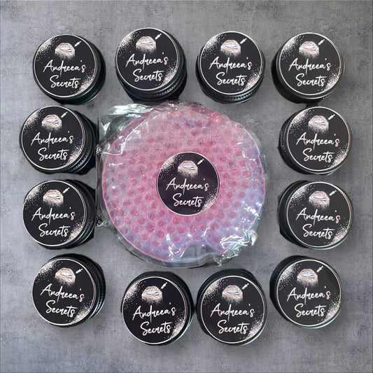 BUNDLE 25 EACH OF PERSONALISED ARNICA BALMS & COMPRESSES - FOR FACE OR BODY TREATMENTS