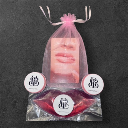 BUNDLE 50 EACH OF CUSTOMISED ARNICA LIP BALMS, LIP COMPRESSES & AFTERCARE CARDS
