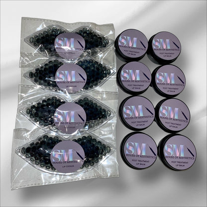 BUNDLE 50 EACH OF PERSONALISED ARNICA LIP BALMS & LIP COMPRESSES