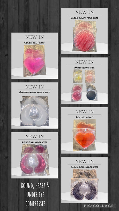25 CUSTOMISED / PERSONALISED SMALL ROUND COOL COMPRESSES FOR CLIENT POST TREATMENT AFTERCARE