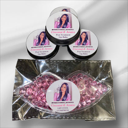 BUNDLE 50 EACH OF PERSONALISED ARNICA LIP BALMS & LIP COMPRESSES