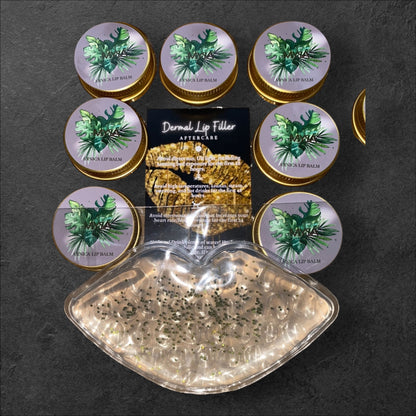 BUNDLE 50 EACH OF CUSTOMISED ARNICA LIP BALMS, LIP COMPRESSES & AFTERCARE CARDS