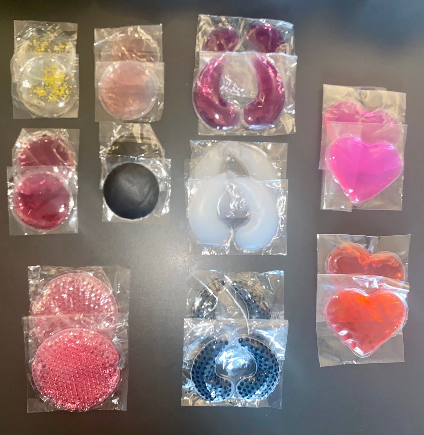 25 CUSTOMISED / PERSONALISED SMALL ROUND COOL COMPRESSES FOR CLIENT POST TREATMENT AFTERCARE