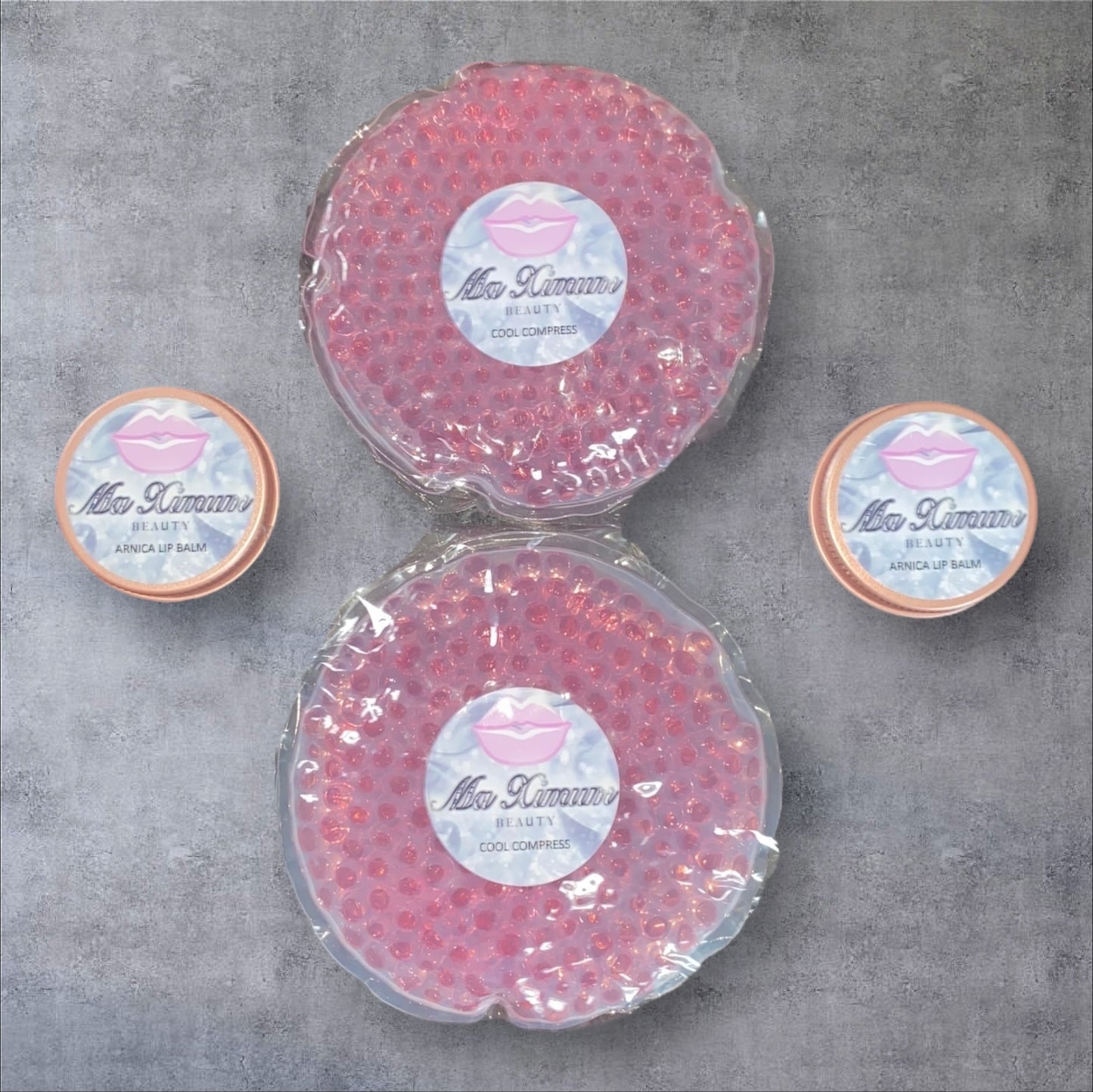 BUNDLE 25 EACH OF PERSONALISED ARNICA BALMS & COMPRESSES - FOR FACE OR BODY TREATMENTS